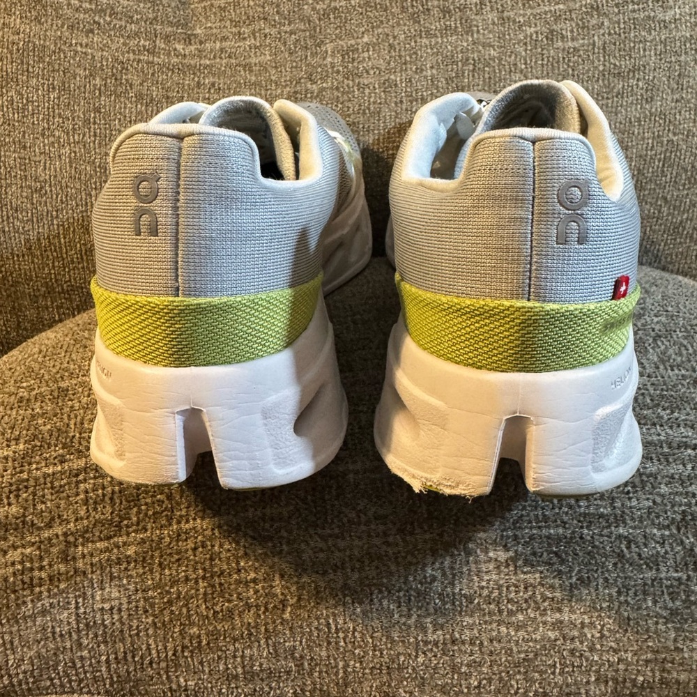 On Cloudeclipse Gray & Lime Woman’s Running Sneak… - image 9